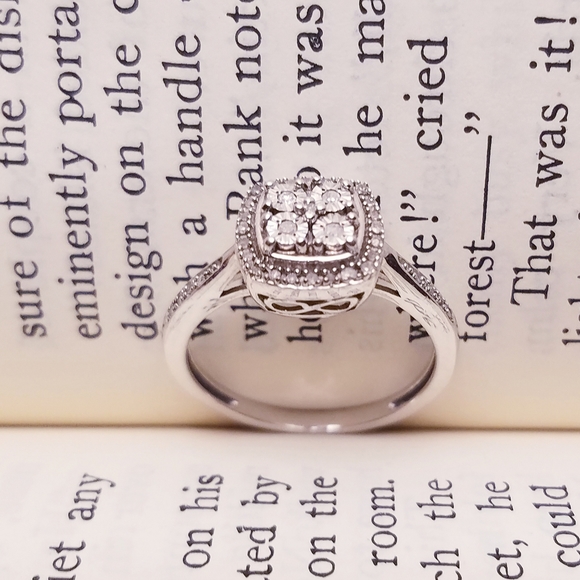 Miabella Jewelry - Real Diamond Vintage Inspired Sterling Silver 925